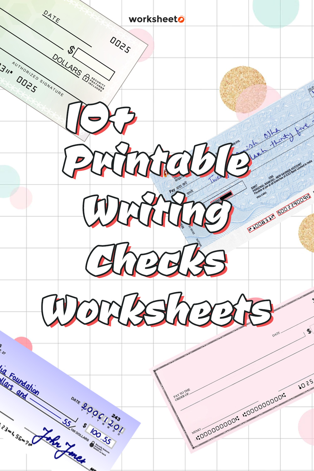 Printable Writing Checks Worksheets