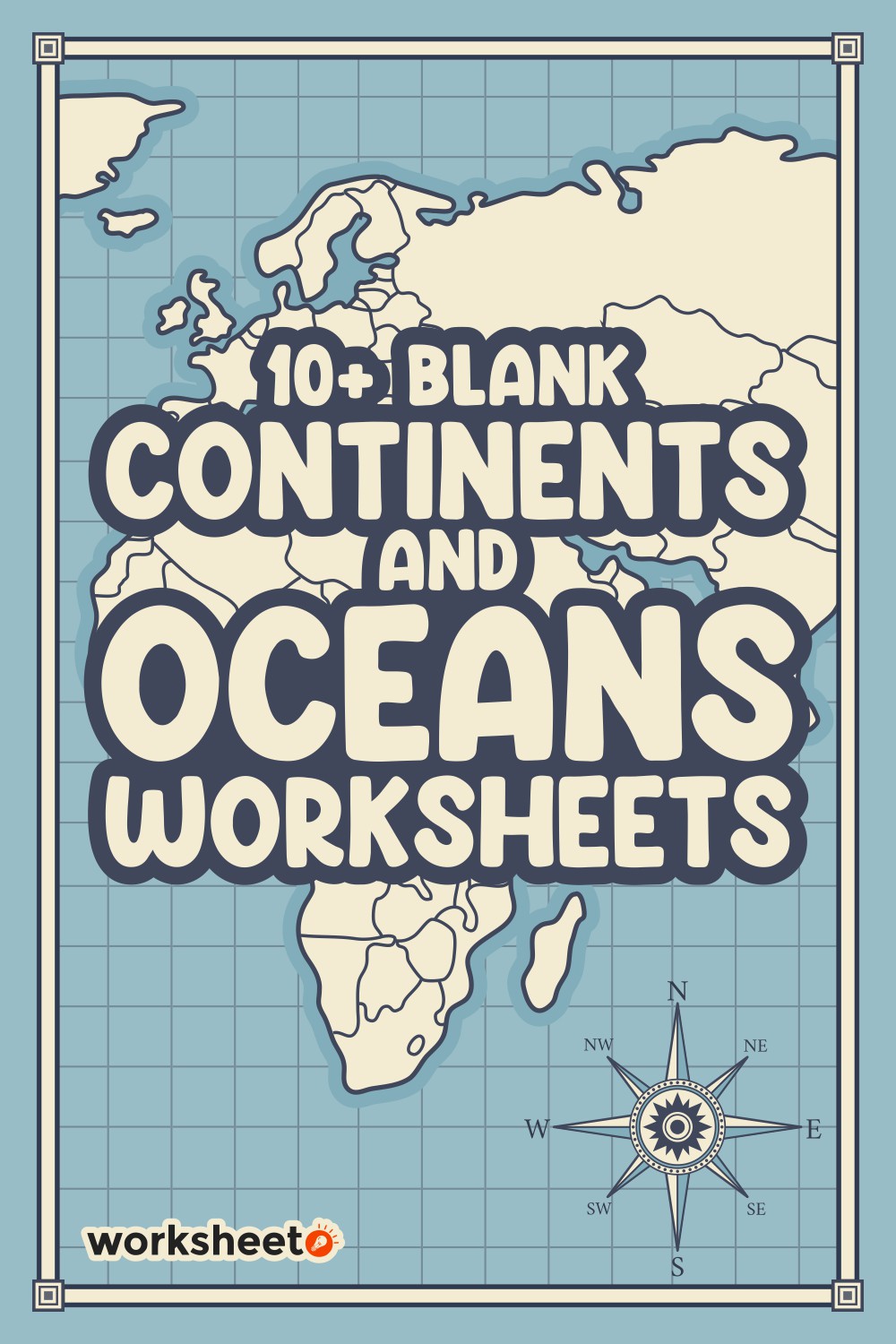 14 Images of Blank Continents And Oceans Worksheets