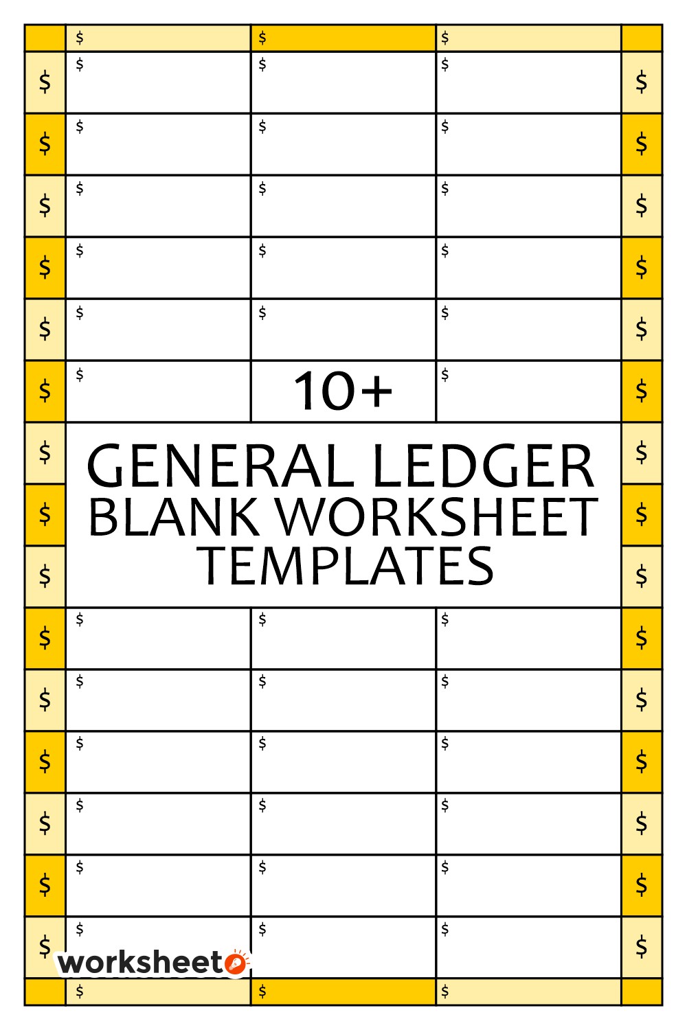 General Ledger Blank Worksheet Templates