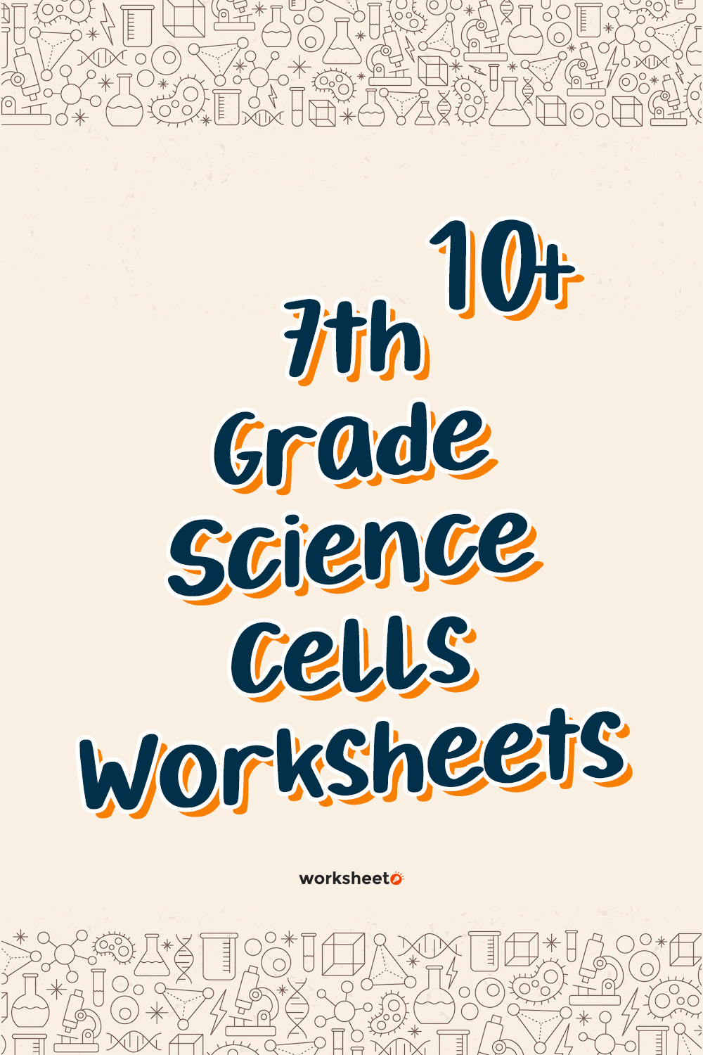7th Grade Science Cells Worksheets