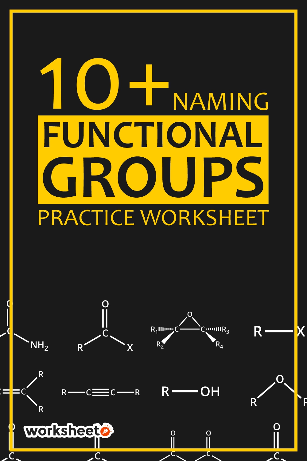 Naming Functional Groups Practice Worksheet