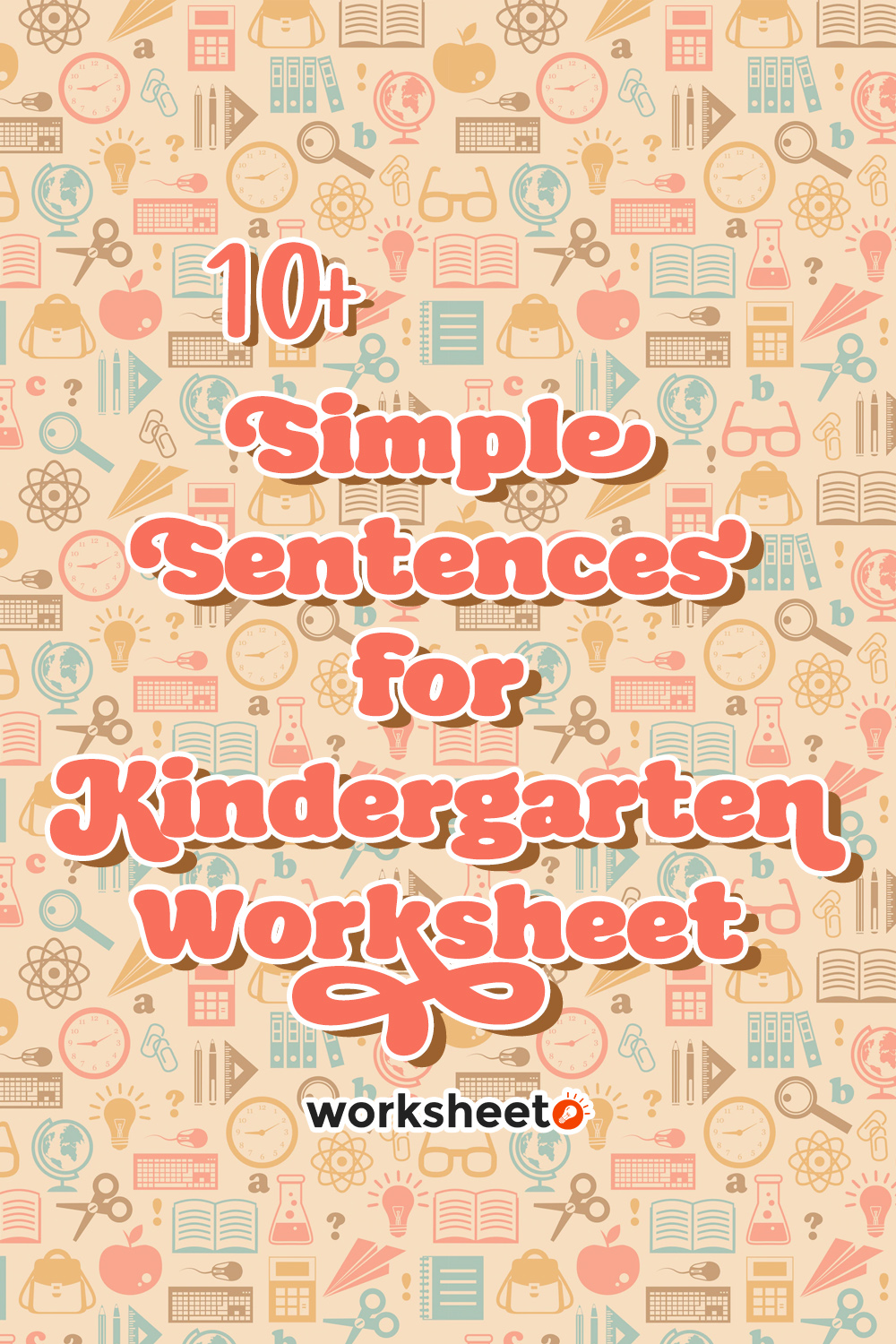 Simple Sentences for Kindergarten Worksheet