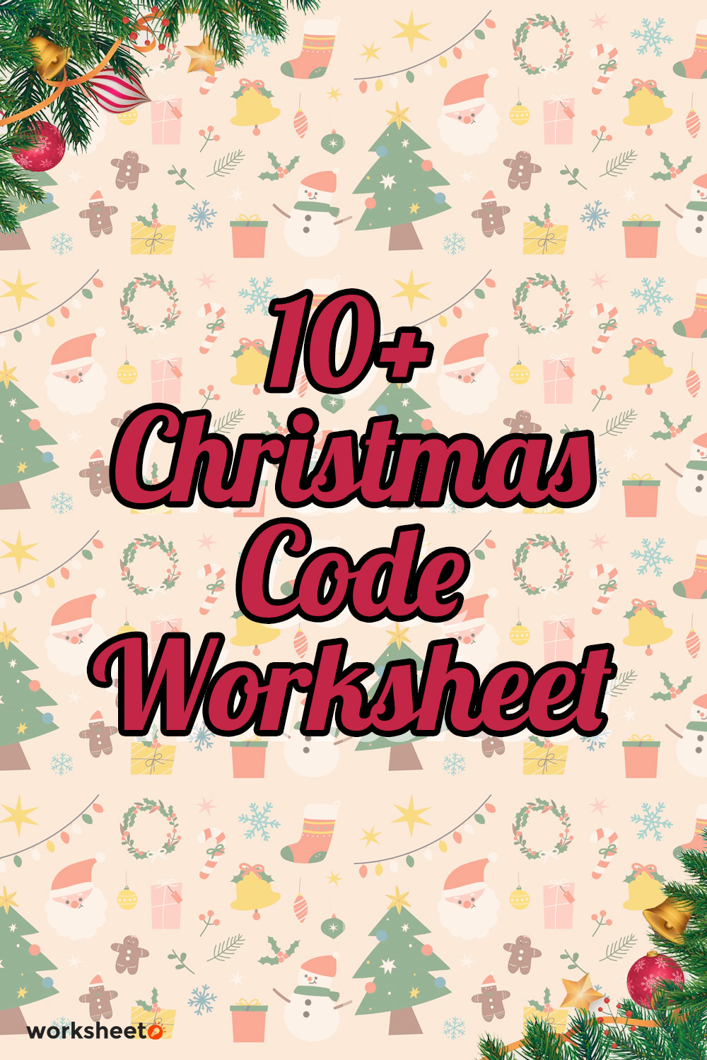 16 Images of Christmas Code Worksheet