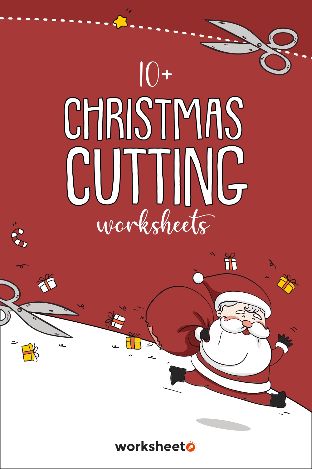 Christmas Cutting Worksheets