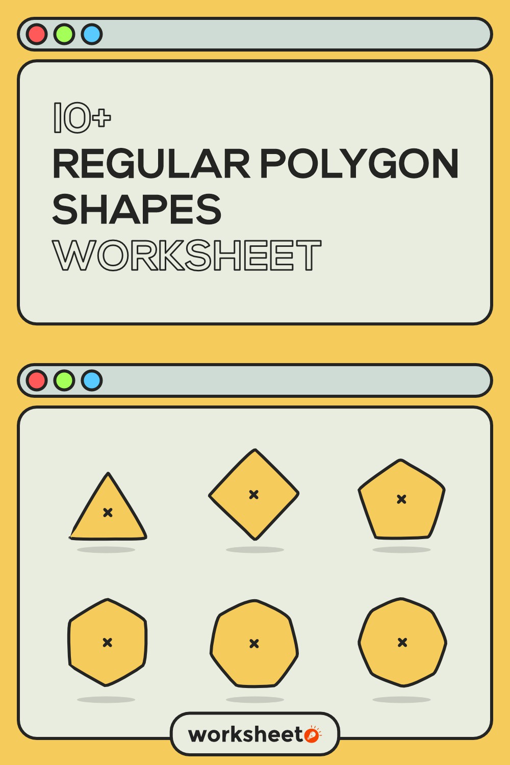 12 Images of Regular Polygon Shapes Worksheet