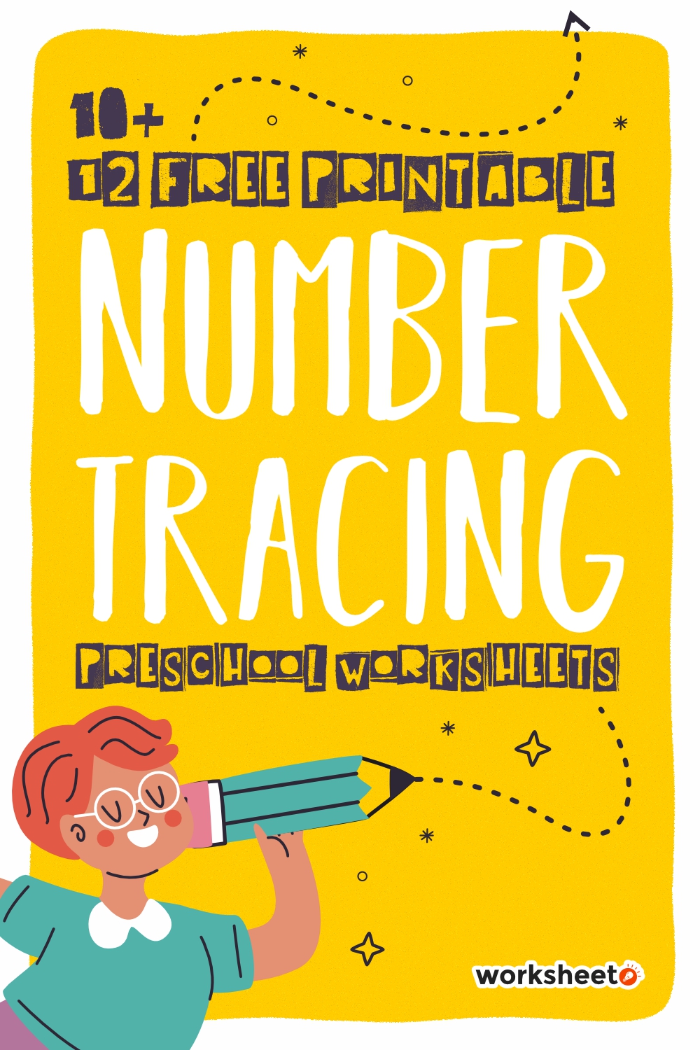 12 Free Printable Number Tracing Preschool Worksheets