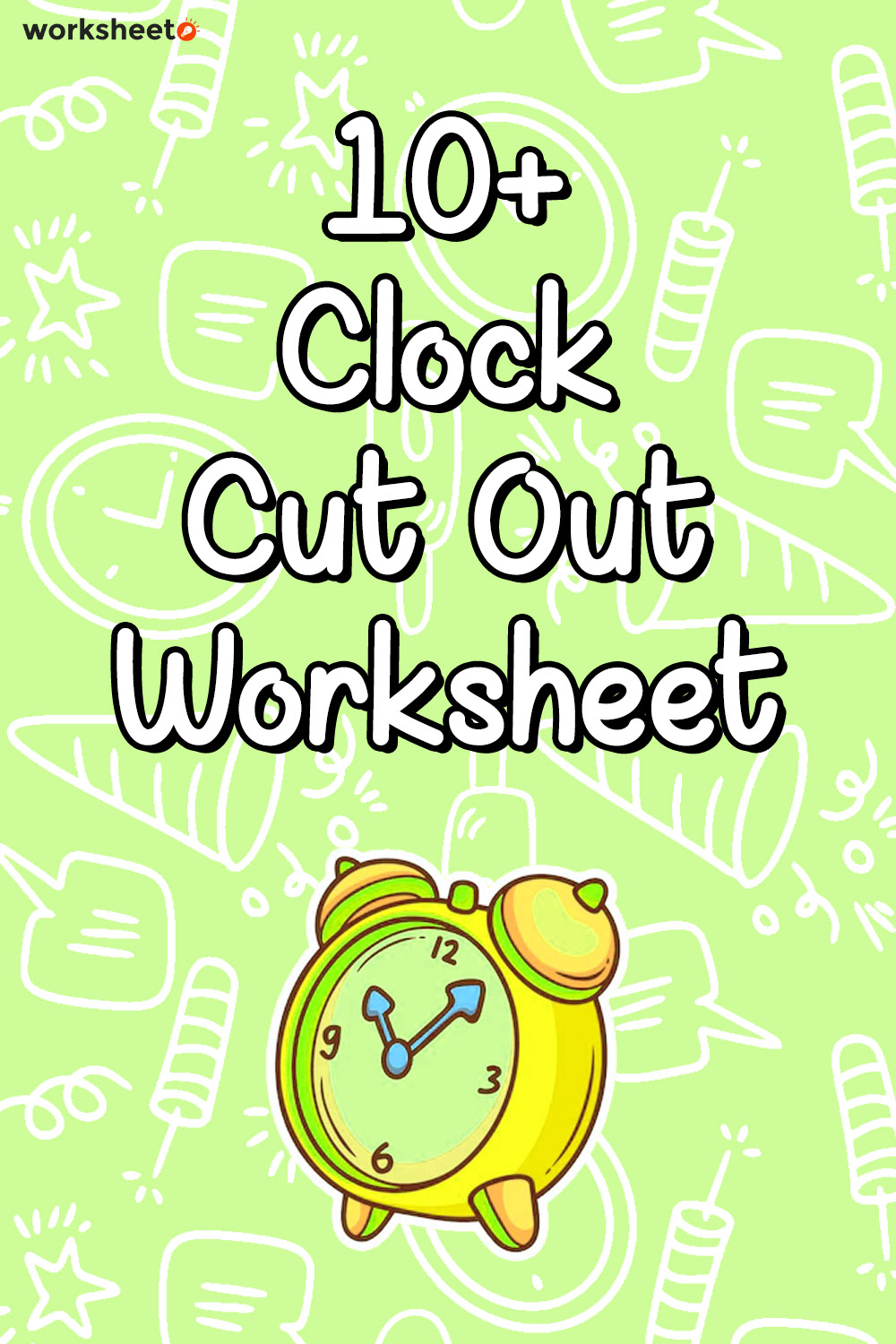 13 Images of Clock Cut Out Worksheet