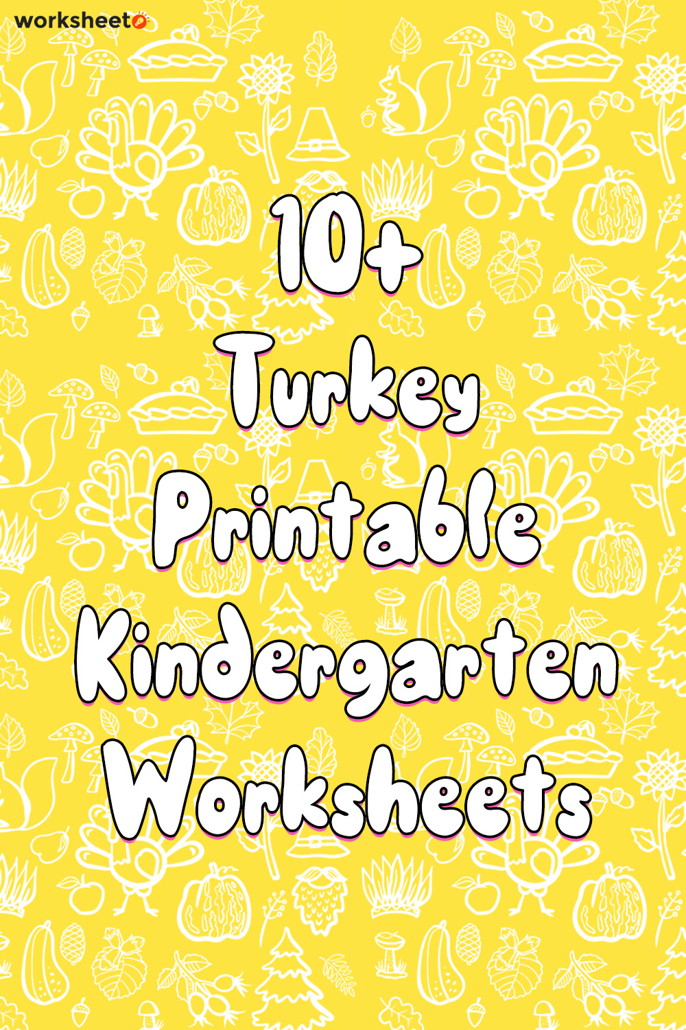 Turkey Printable Kindergarten Worksheets
