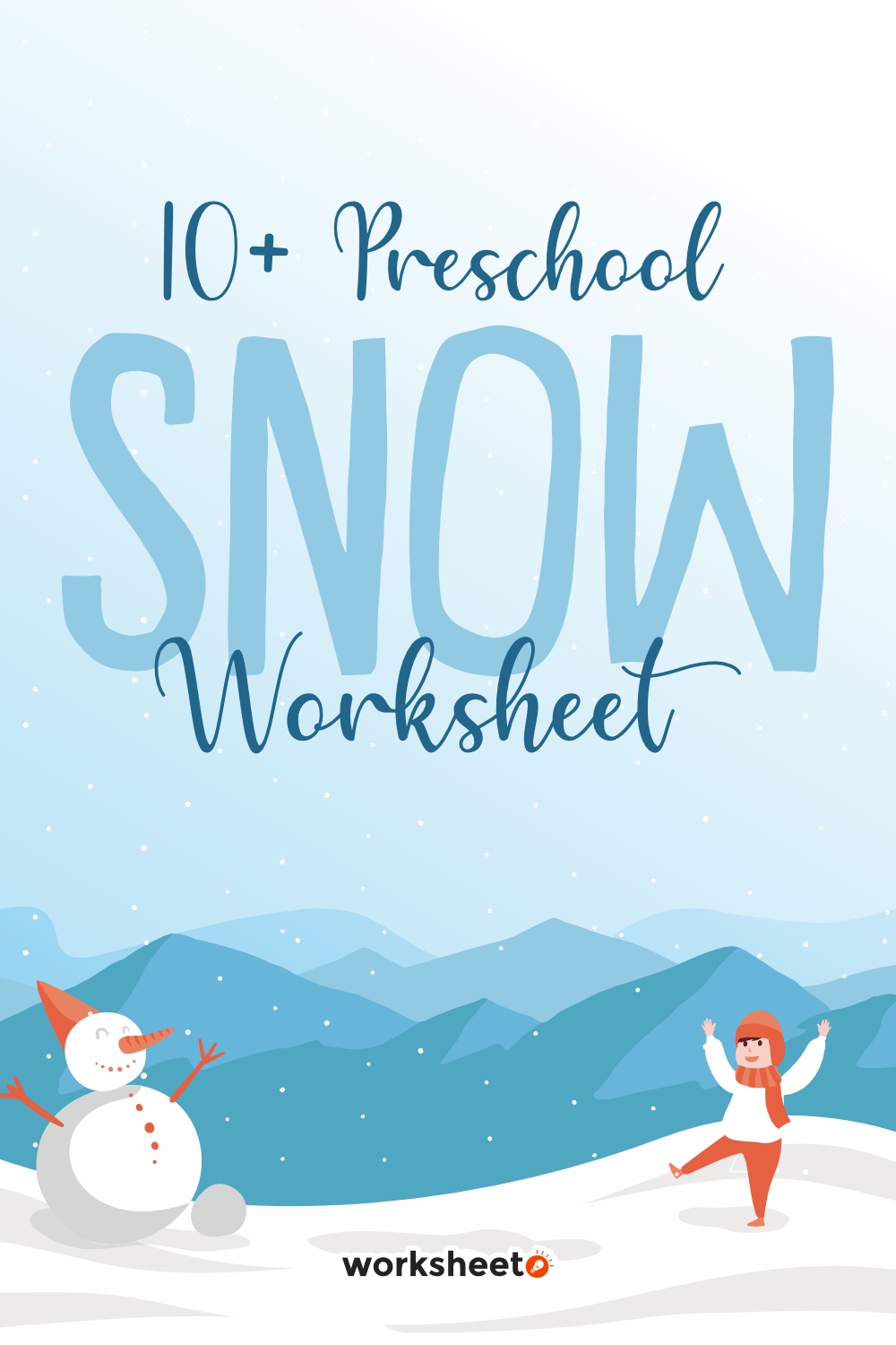 Preschool Snow Worksheet