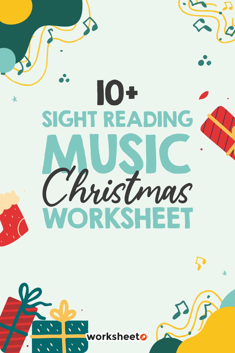 Sight Reading Music Christmas Worksheet