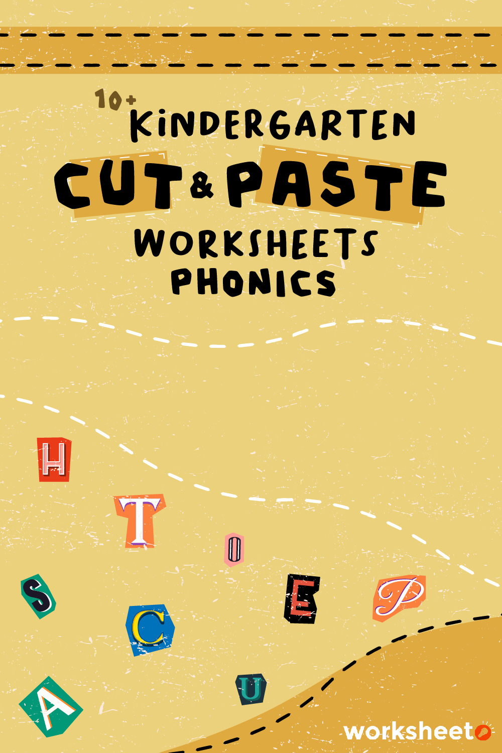 Kindergarten Cut and Paste Worksheets Phonics