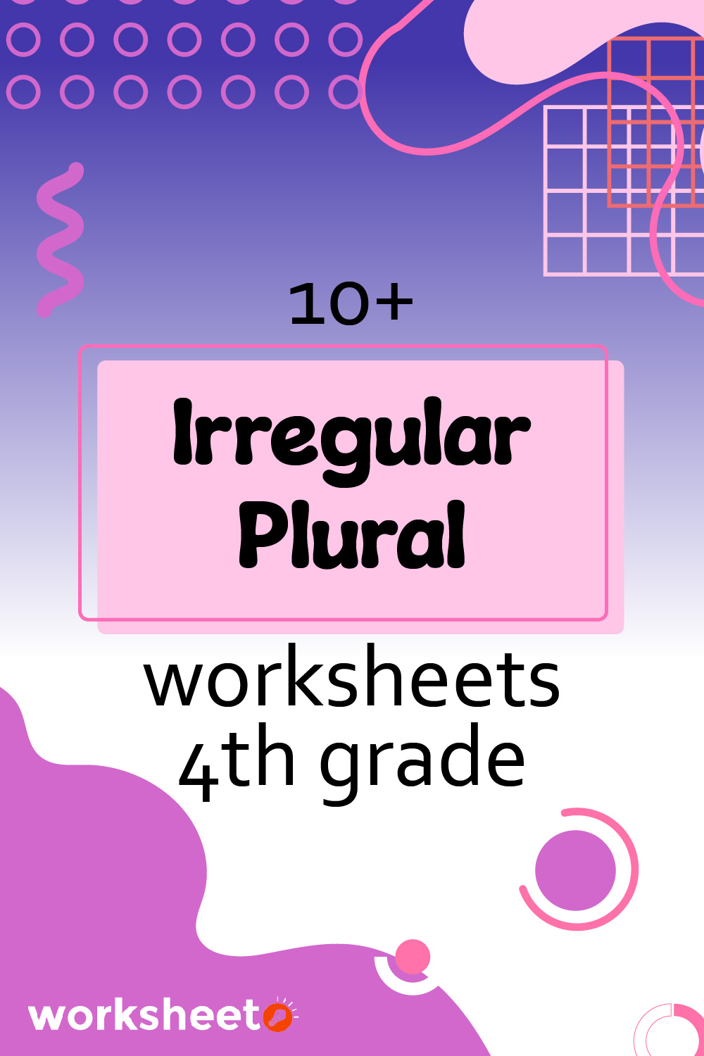 Irregular Plural Worksheets 4th Grade