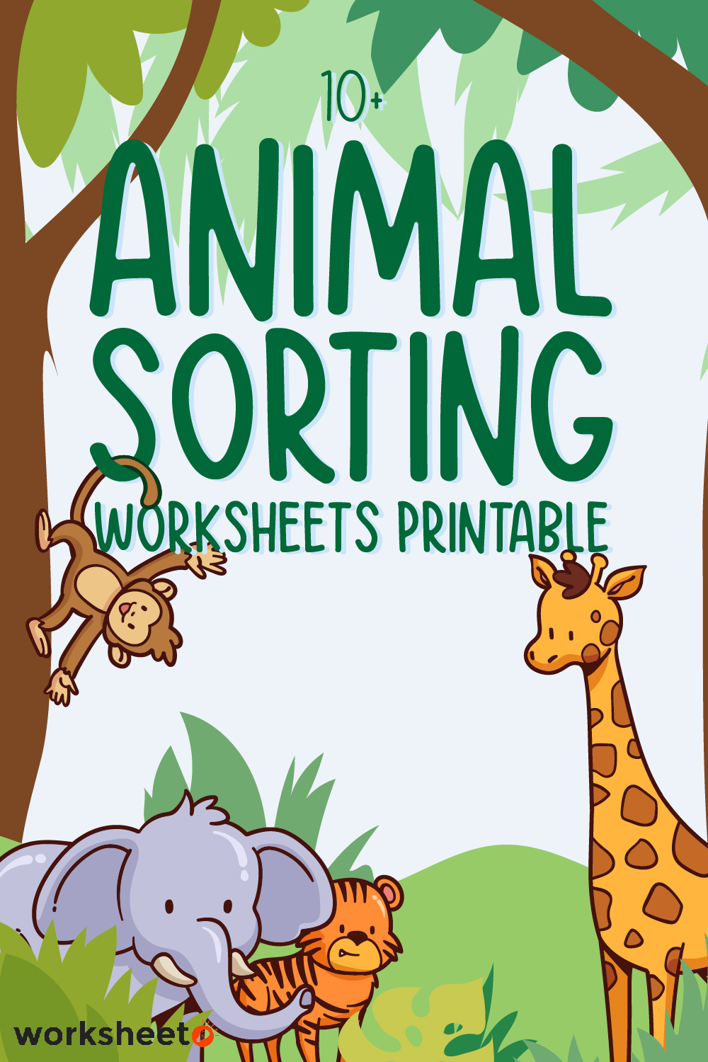 Animal Sorting Worksheets Printable