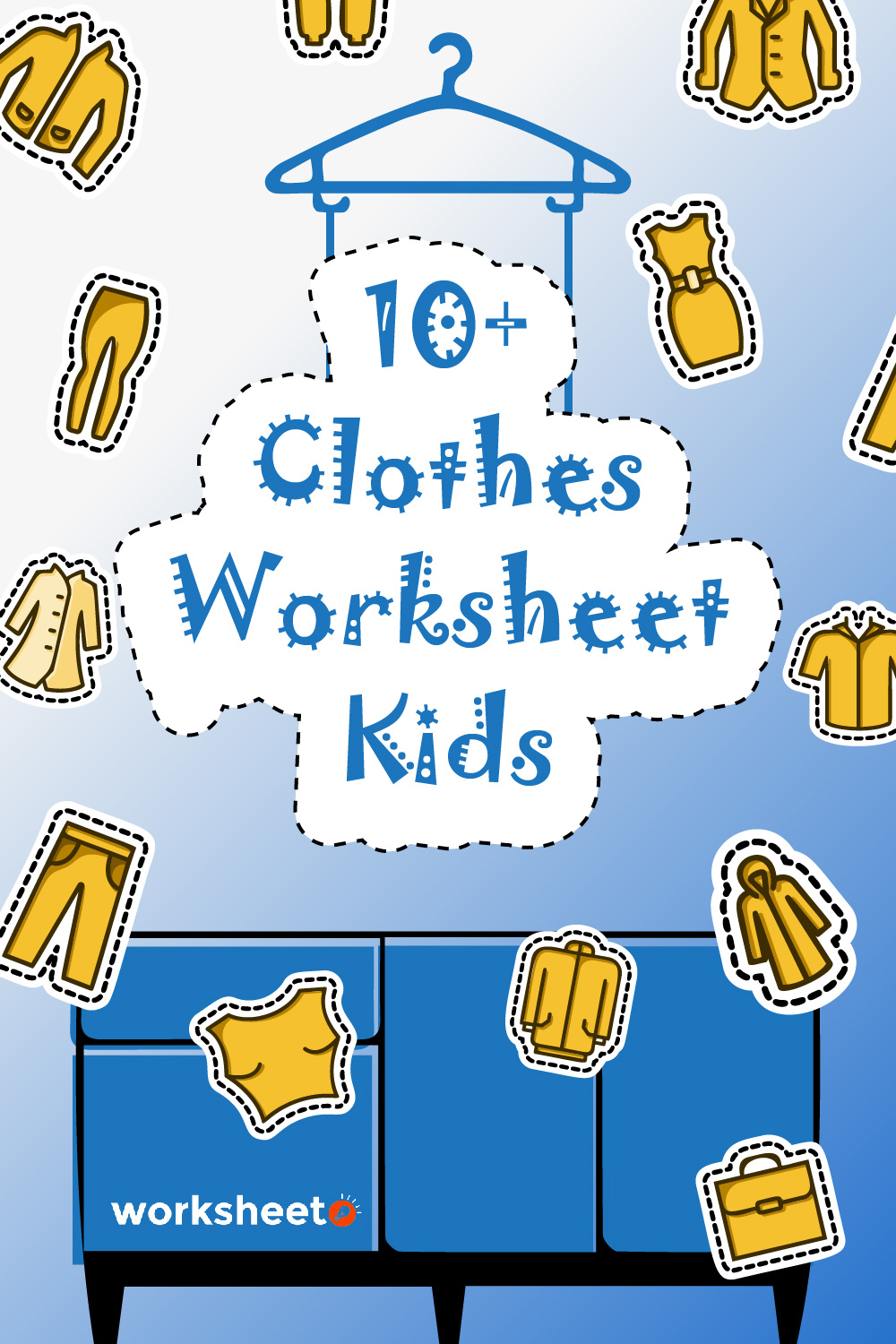 15 Images of Clothes Worksheet Kids