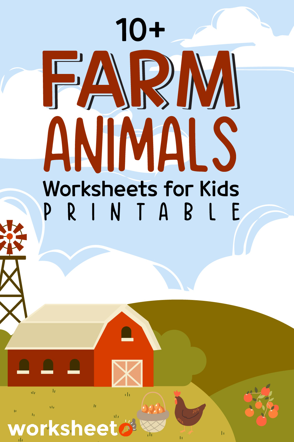 Farm Animals Worksheets for Kids Printable