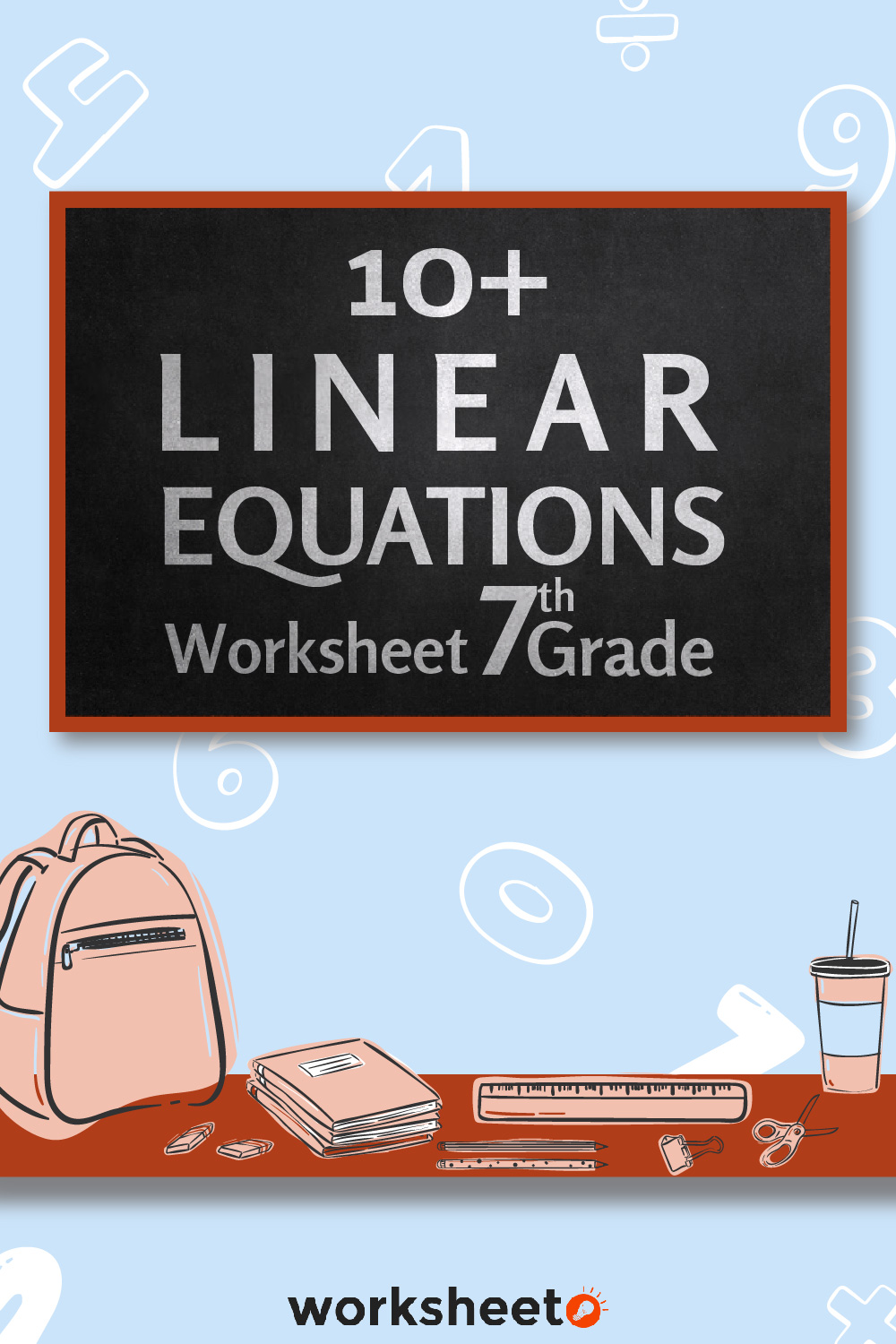 Linear Equations Worksheet 7th Grade