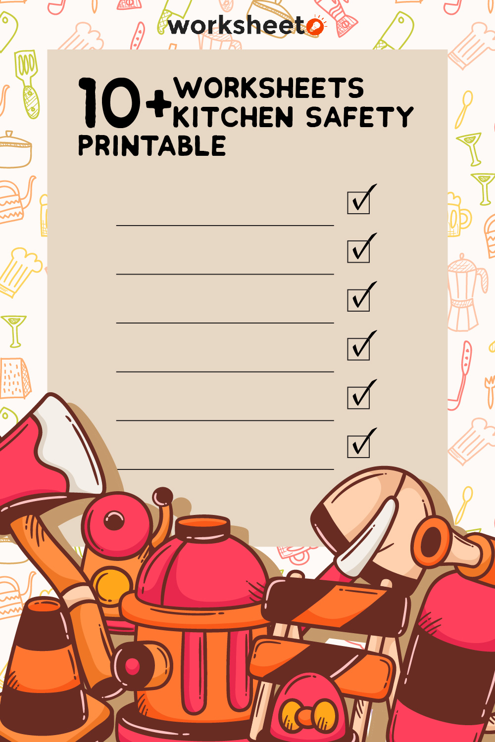 Worksheets Kitchen Safety Printable