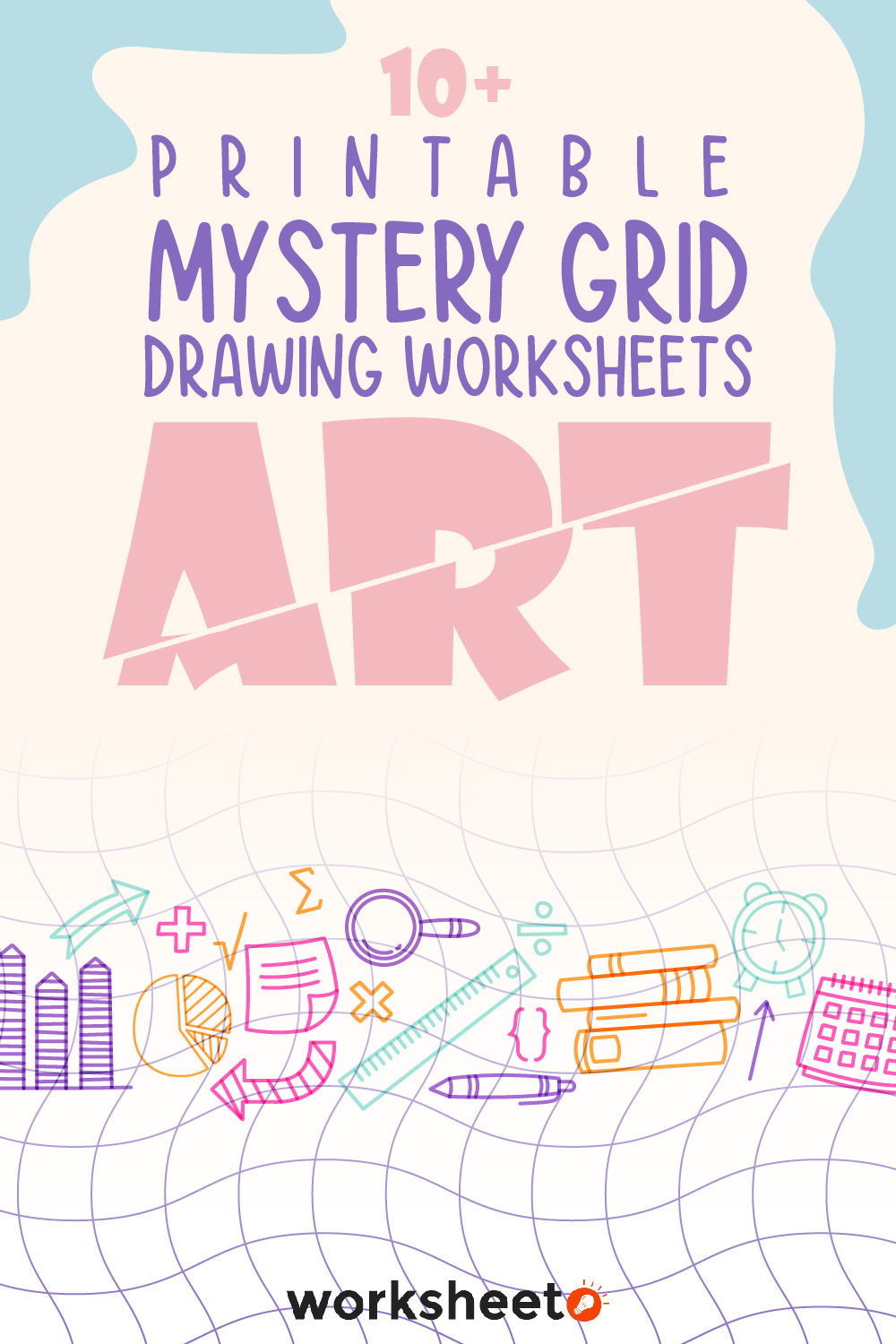 Printable Mystery Grid Drawing Worksheets Art