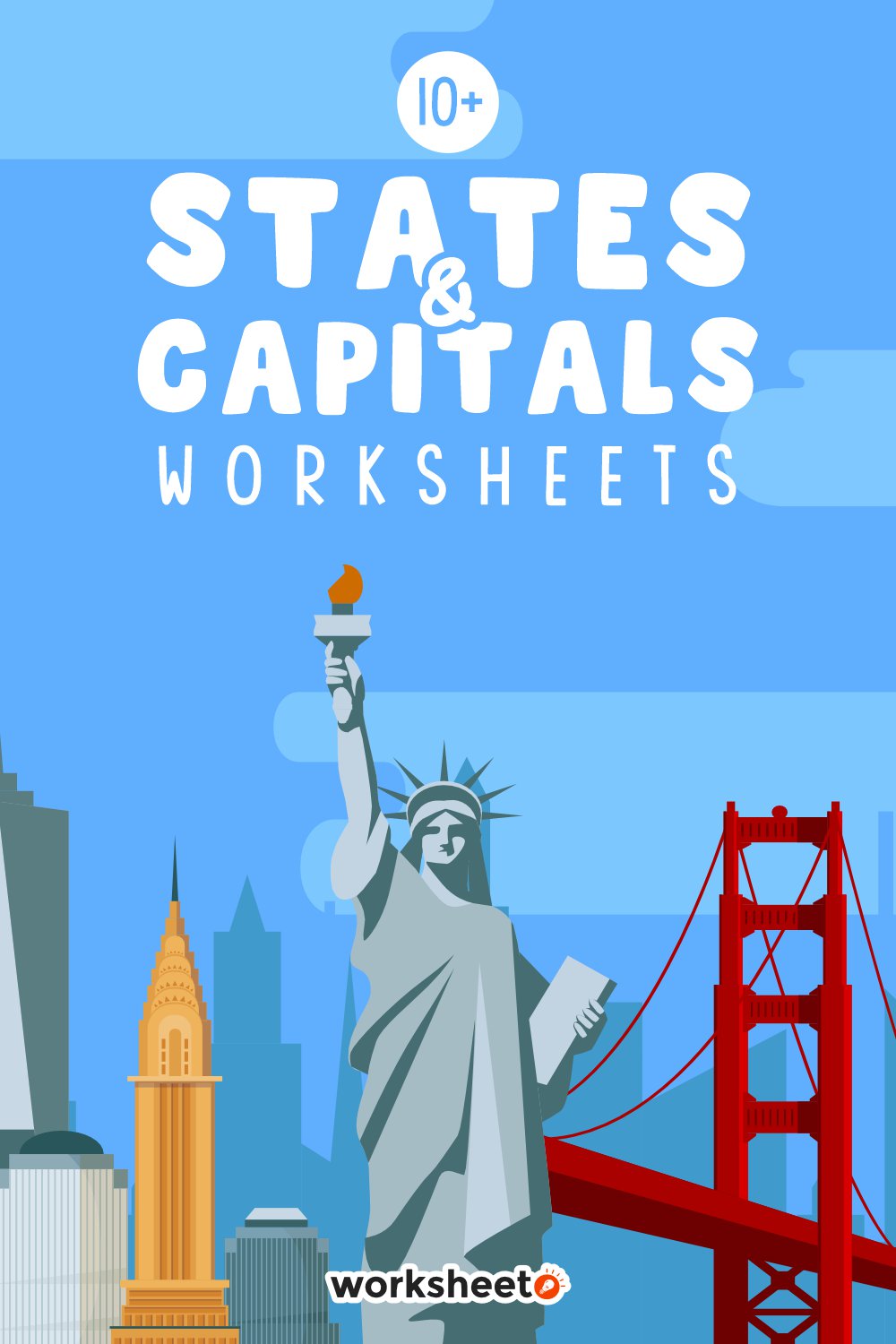 States and Capitals Worksheets