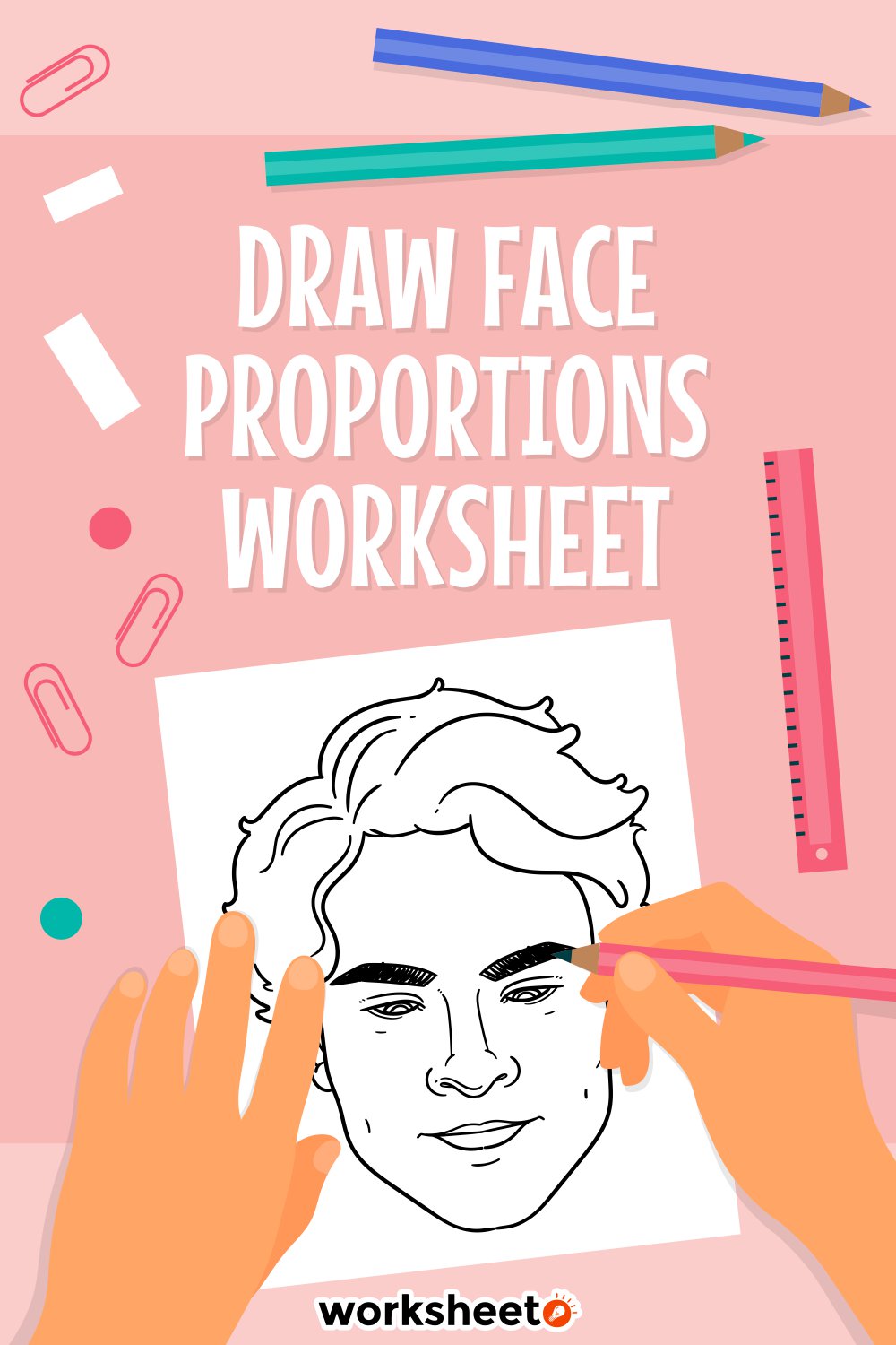 14 Images of Draw Face Proportions Worksheet