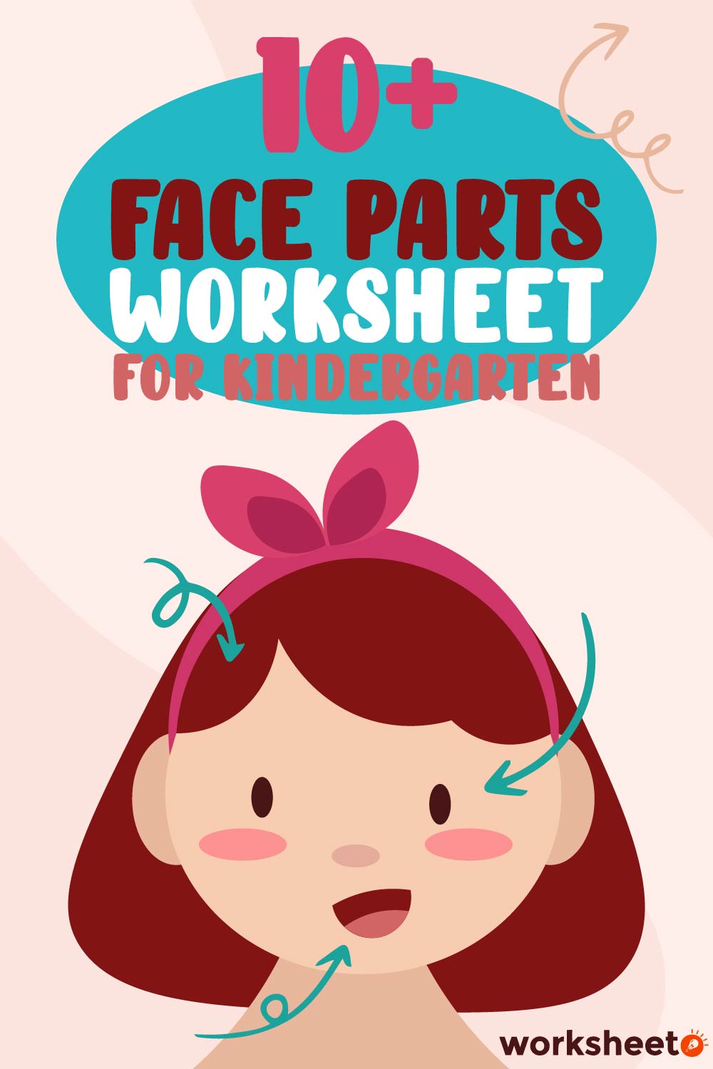 Face Parts Worksheet for Kindergarten