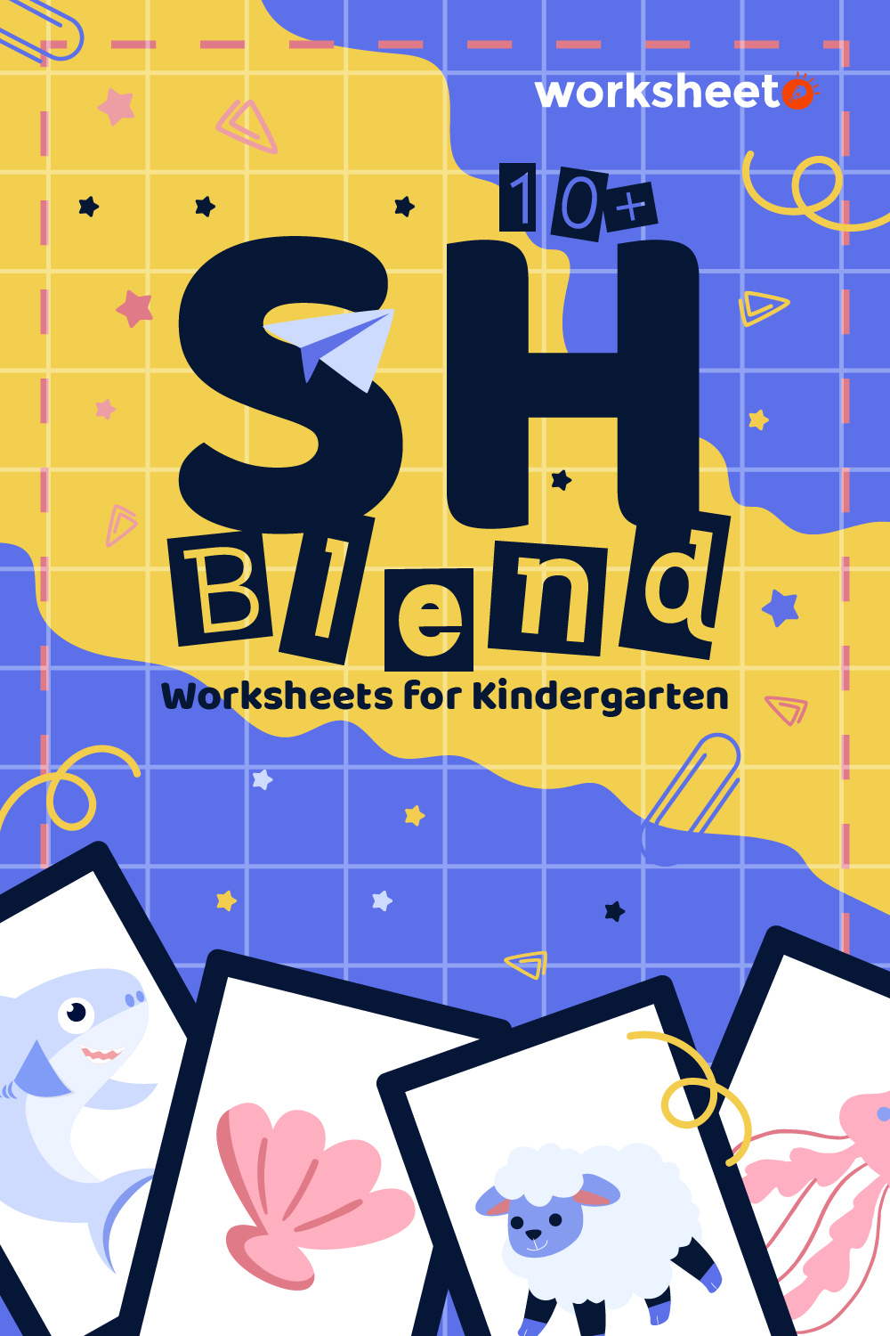 SH Blend Worksheets for Kindergarten