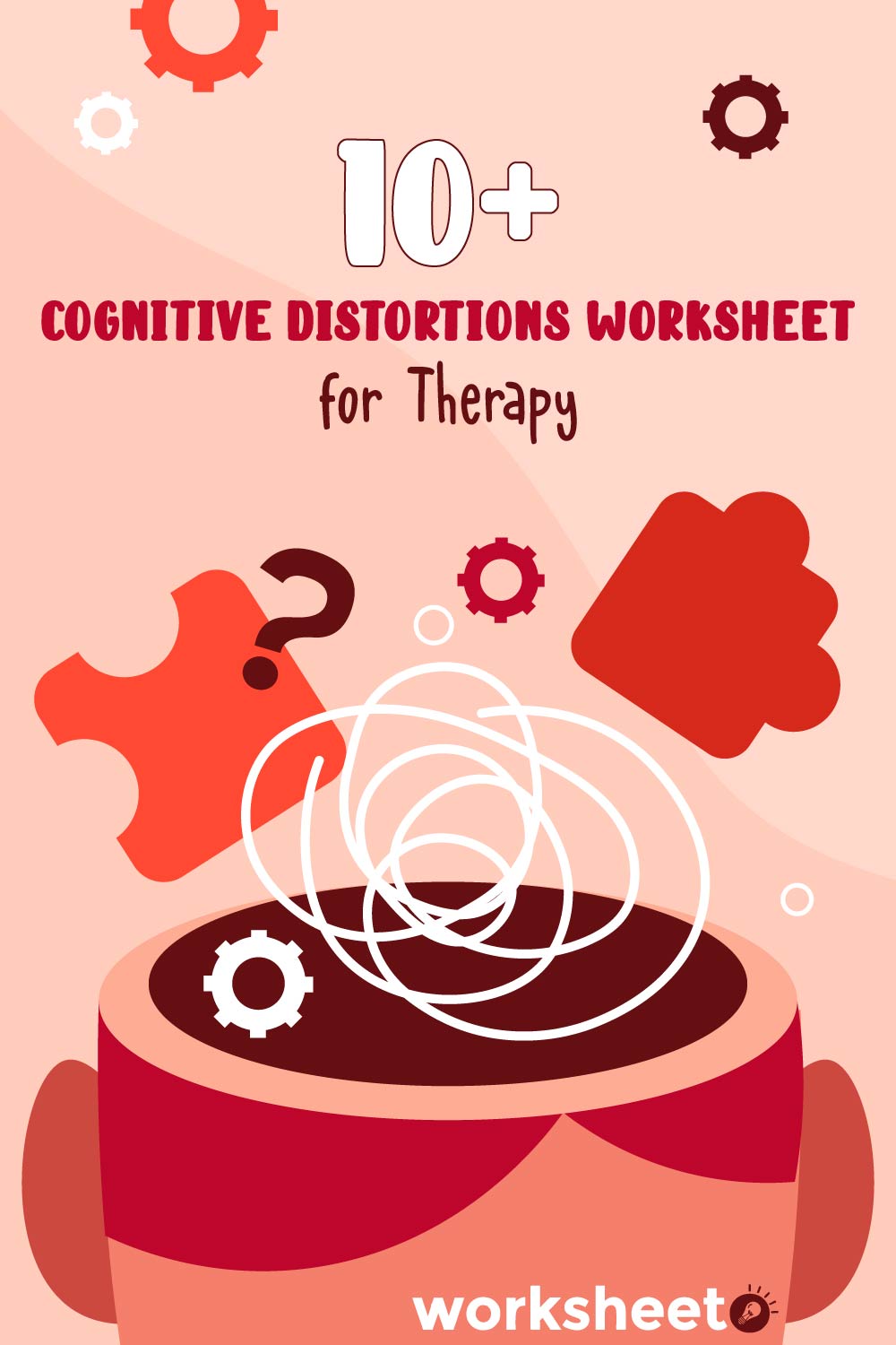 Cognitive Distortions Worksheets for Therapy