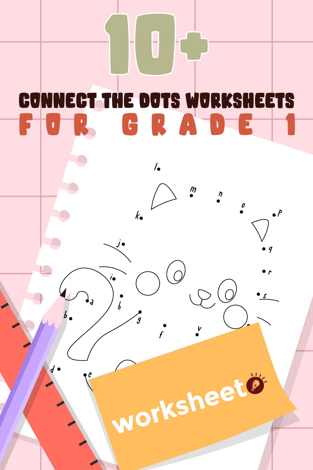 Connect the Dots Worksheets for Grade 1