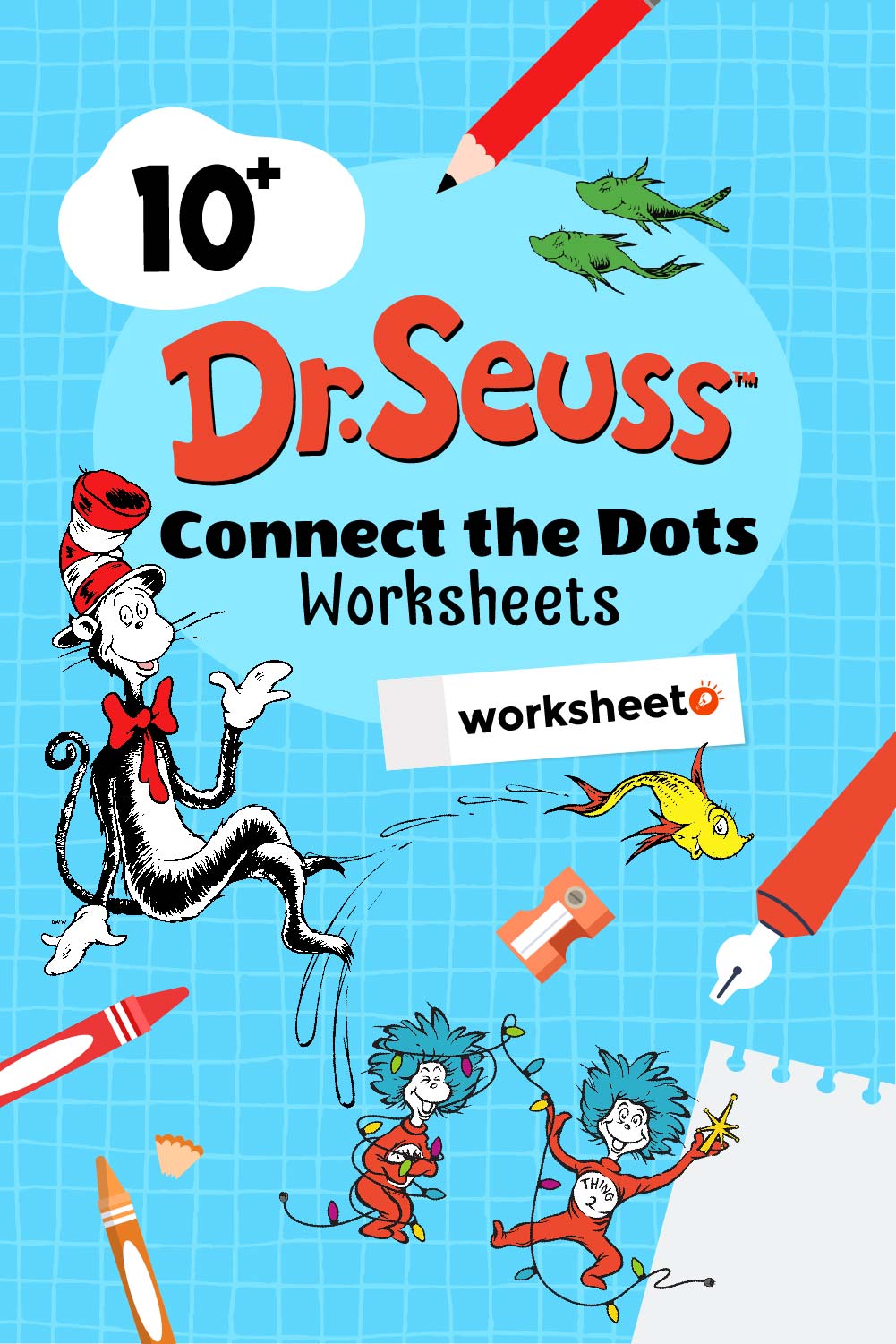 Dr. Seuss Connect the Dots Worksheets