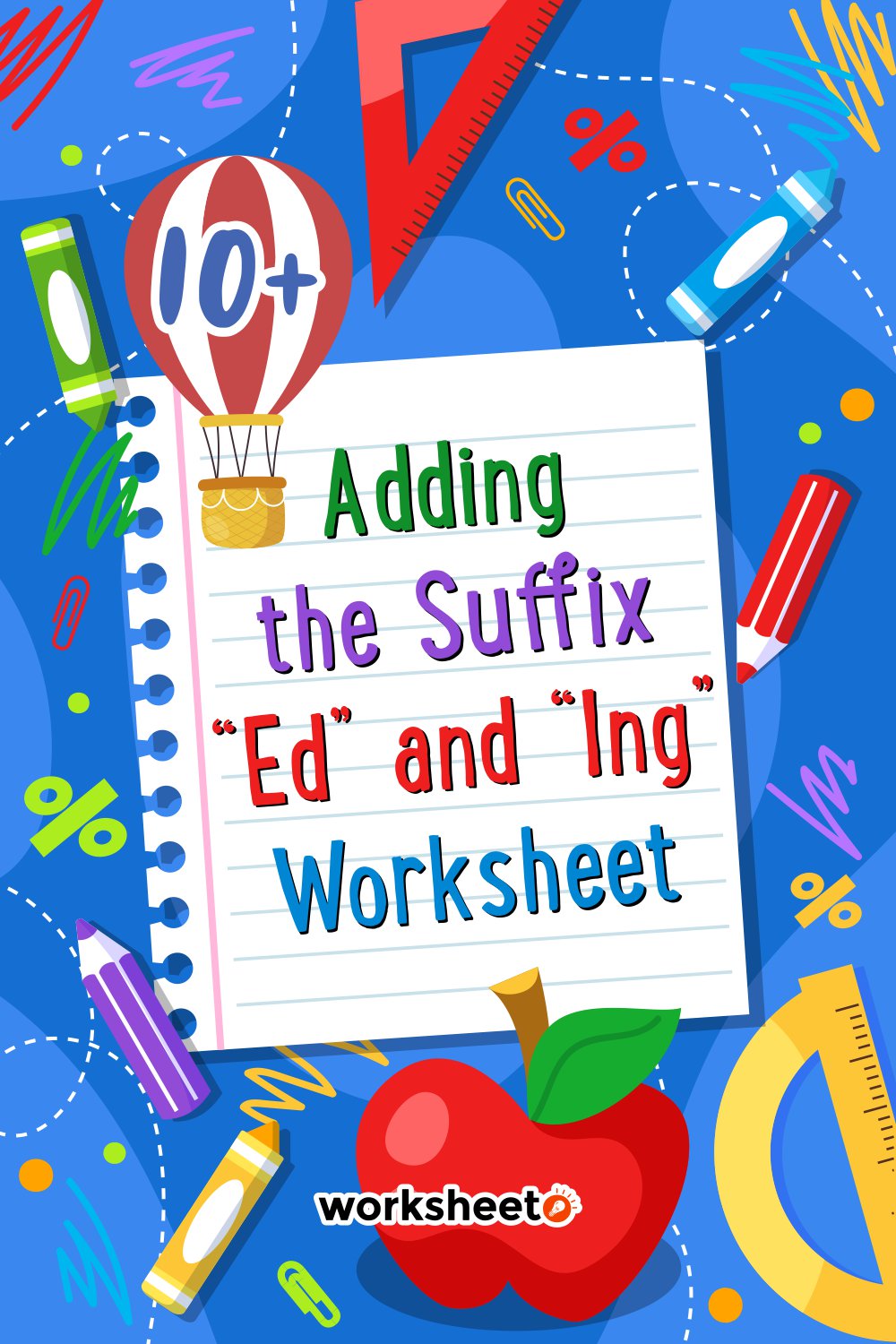 Adding the Suffix Ed and ING Worksheet
