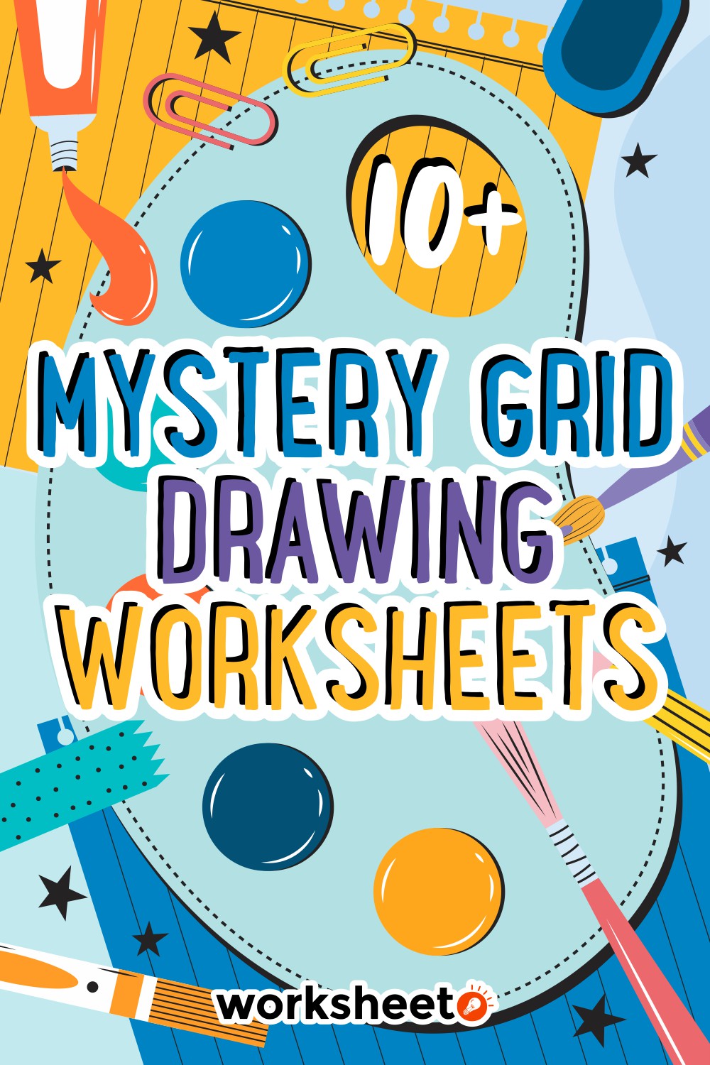 Mystery Grid Drawing Worksheets