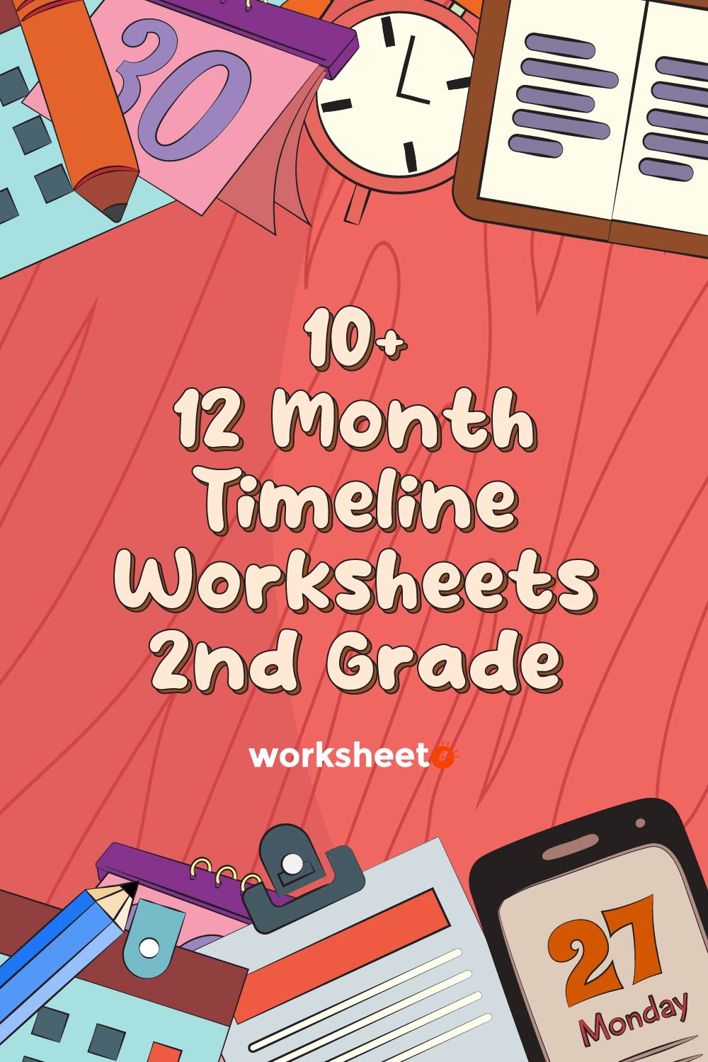 12 Month Timeline Worksheets 2nd Grade