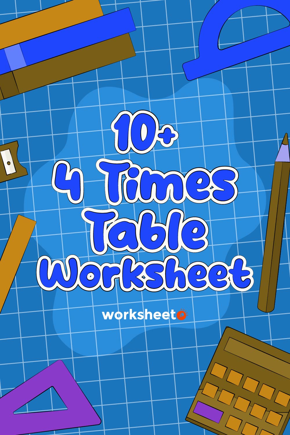 4 Times Table Worksheet
