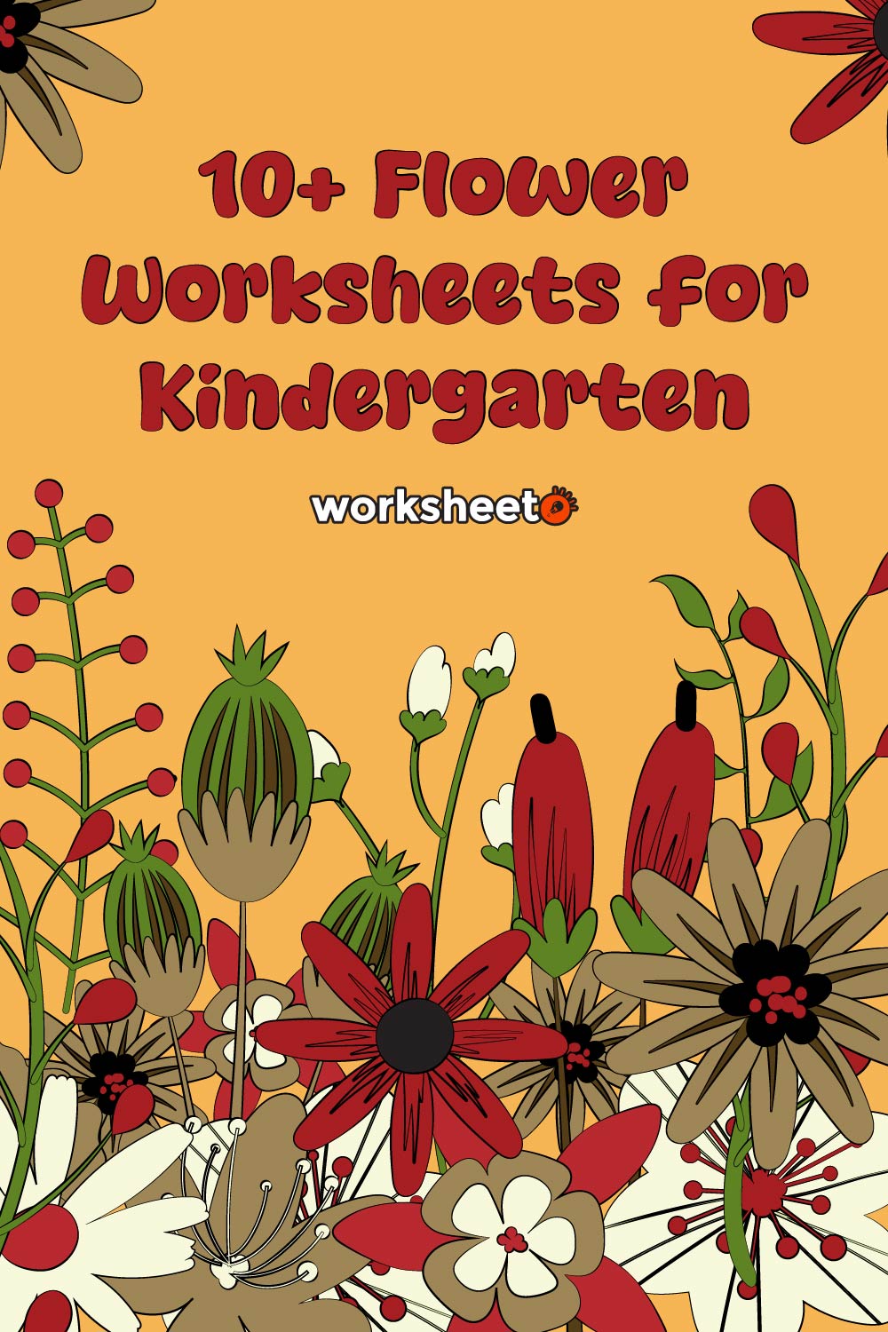 Flower Worksheets for Kindergarten