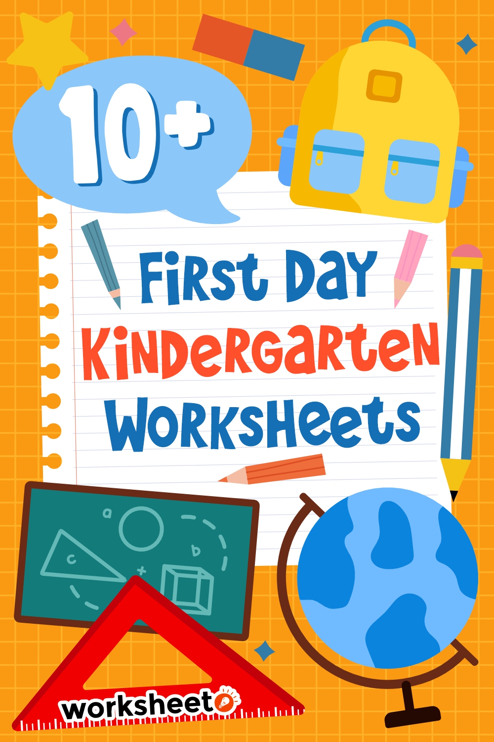 First Day Kindergarten Worksheets