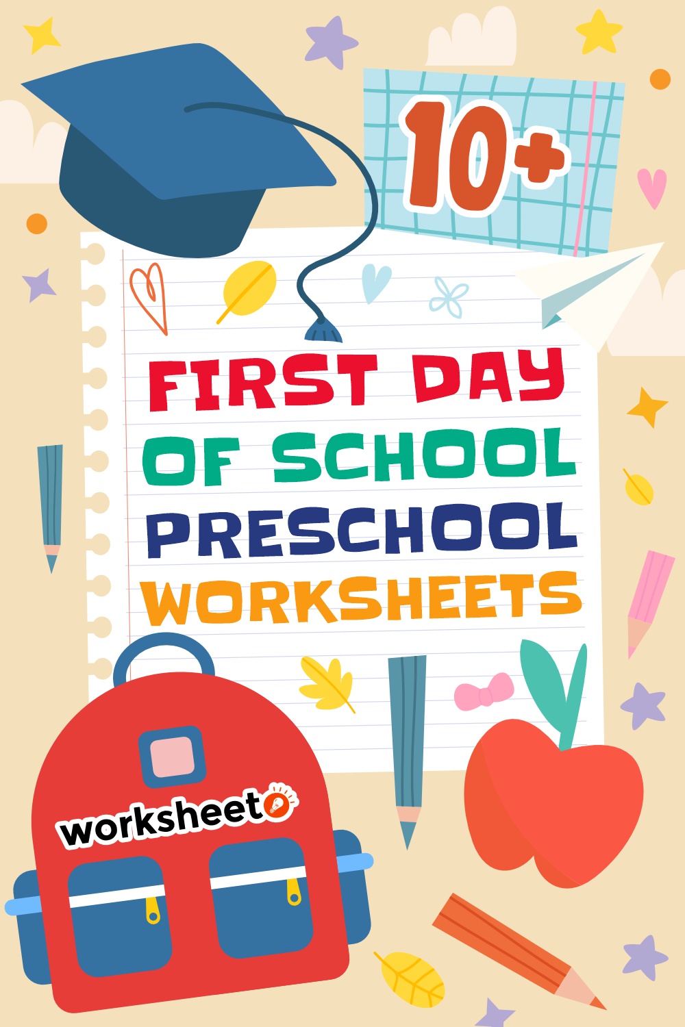 First Day of School Preschool Worksheets