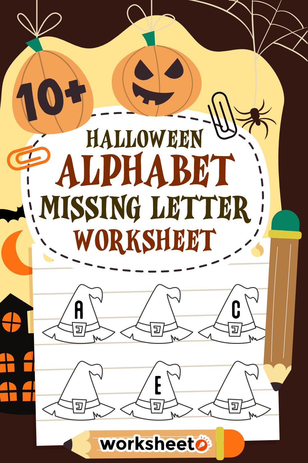Halloween Alphabet Missing Letter Worksheet