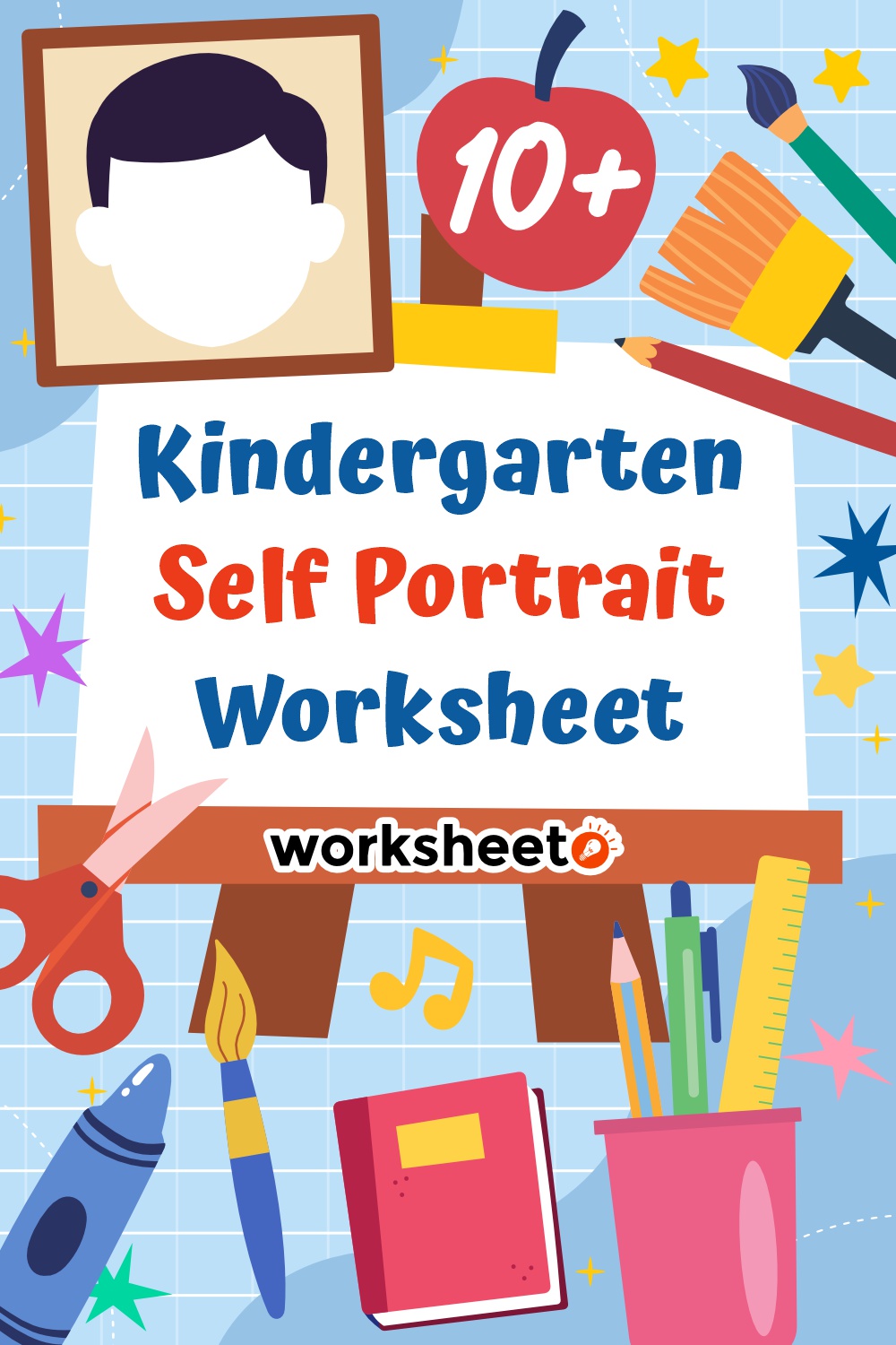 Kindergarten Self Portrait Worksheet