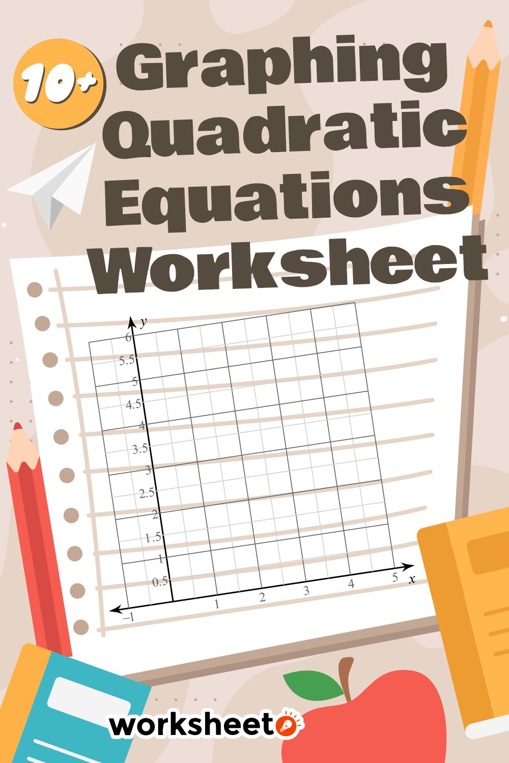 Graphing Quadratic Equations Worksheet