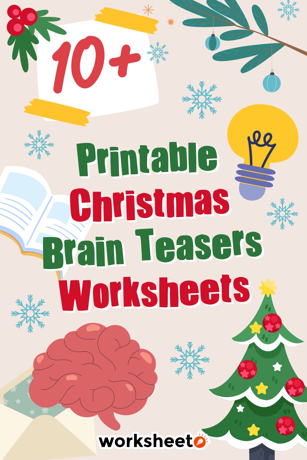 Printable Christmas Brain Teasers Worksheets