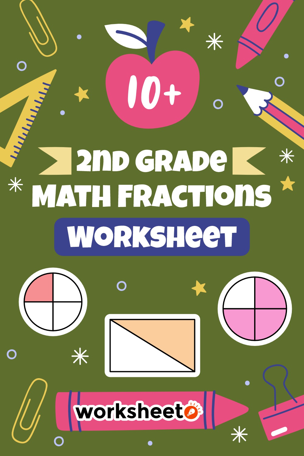 2nd Grade Math Fractions Worksheets