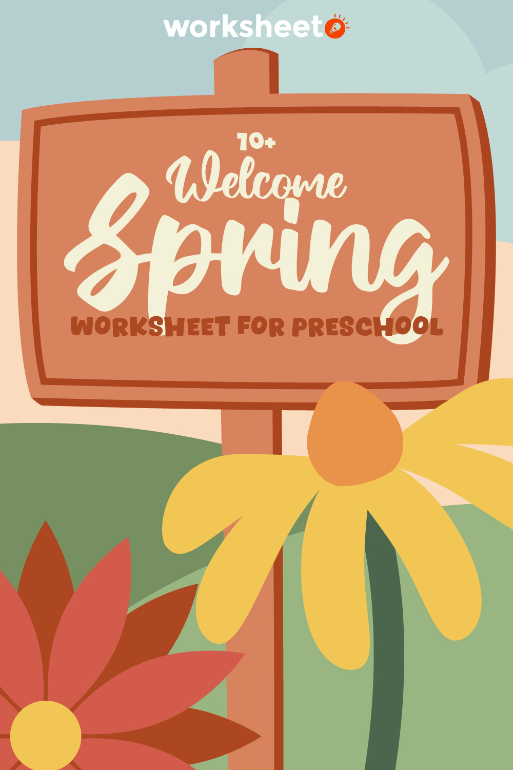 Welcome Spring Worksheet for Preschool