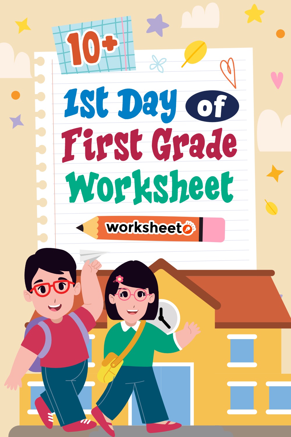 1st Day of First Grade Worksheet