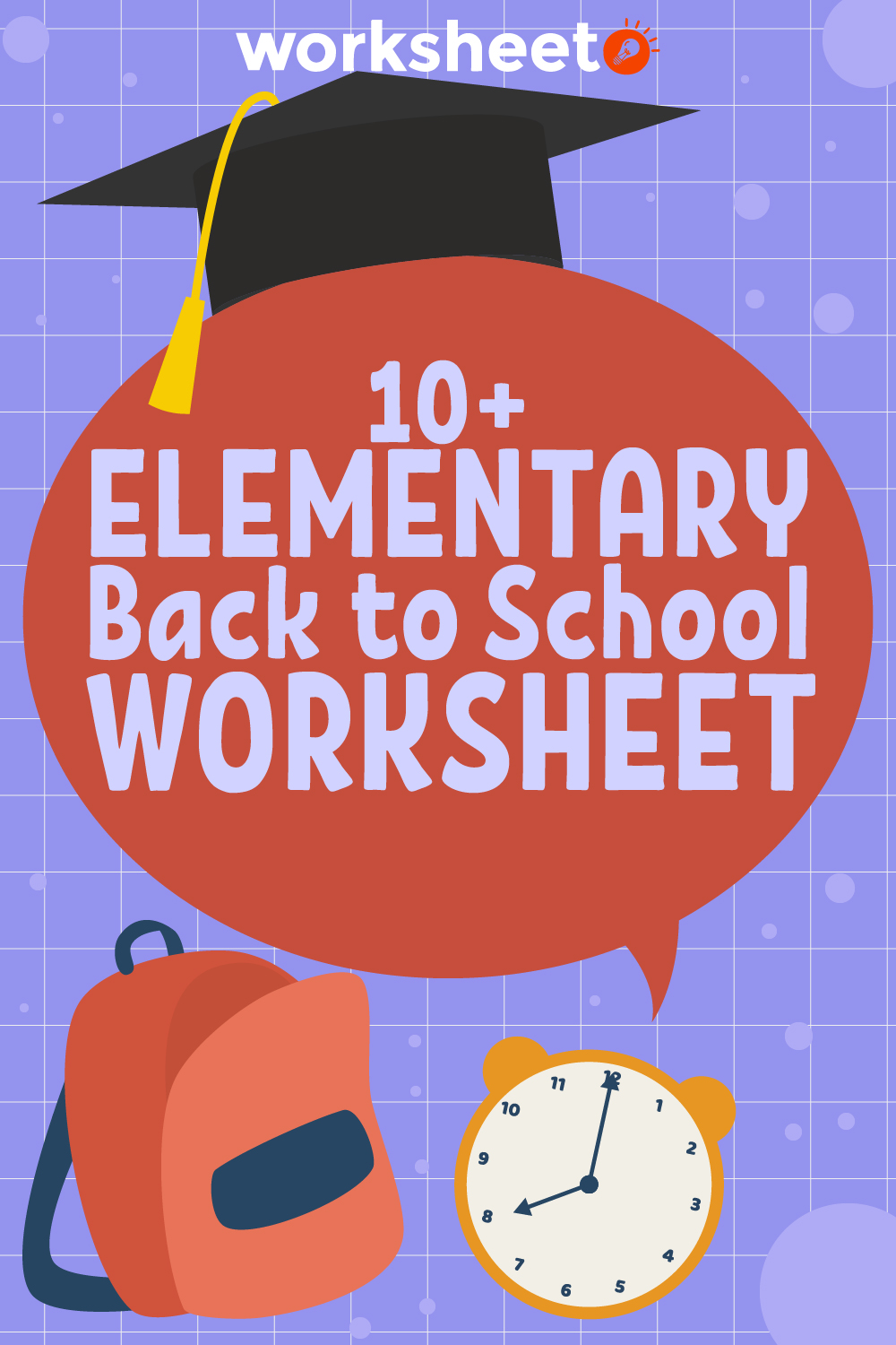 Elementary Back to School Worksheet