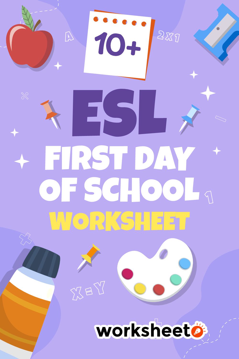 ESL First Day of School Worksheet