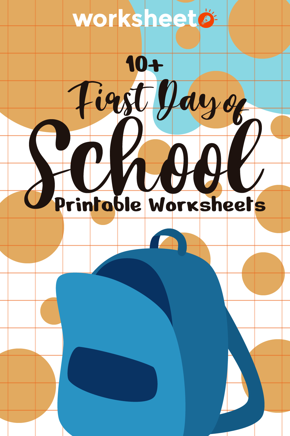 First Day of School Printable Worksheets