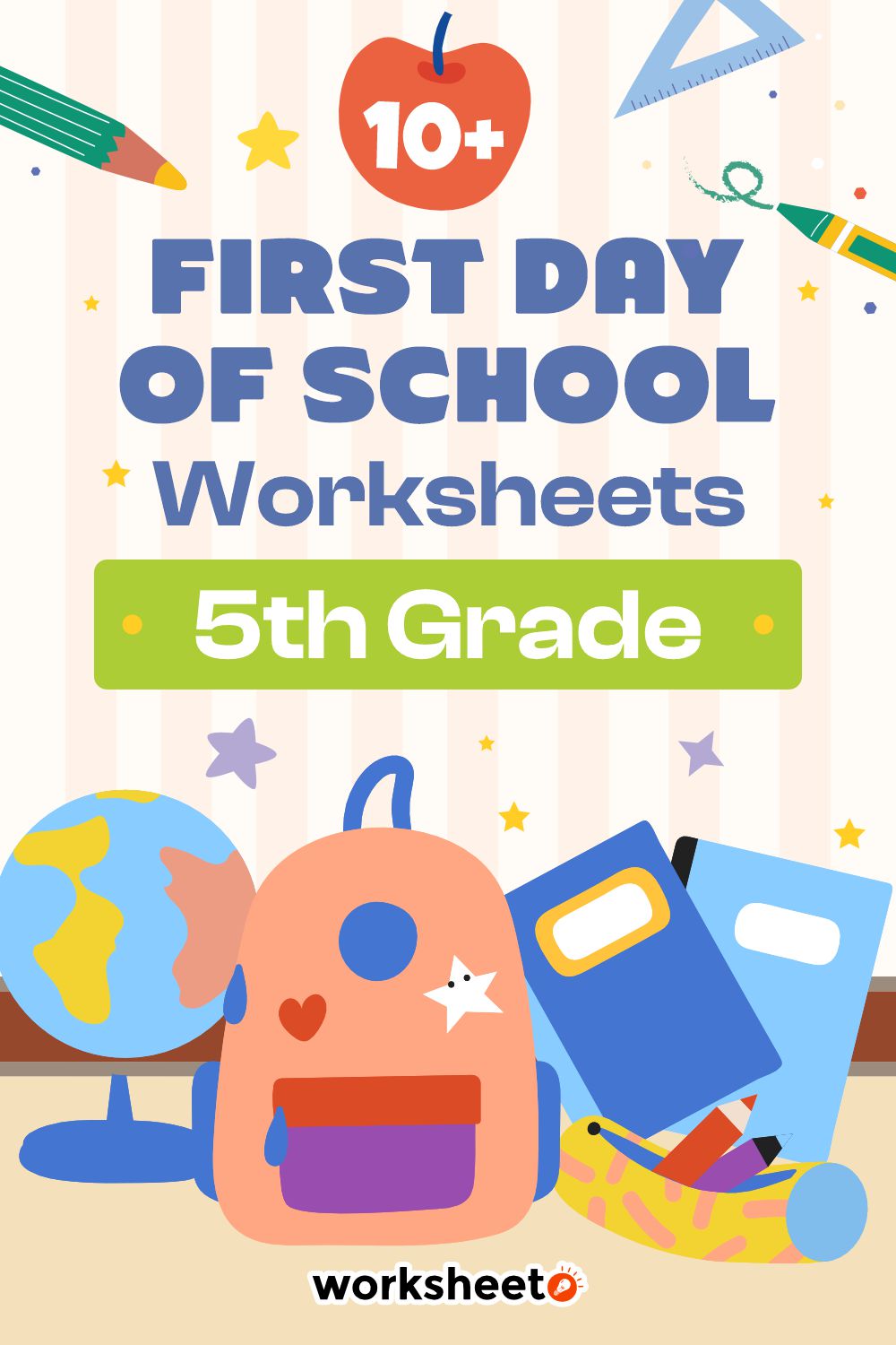 First Day of School Worksheets 5th Grade