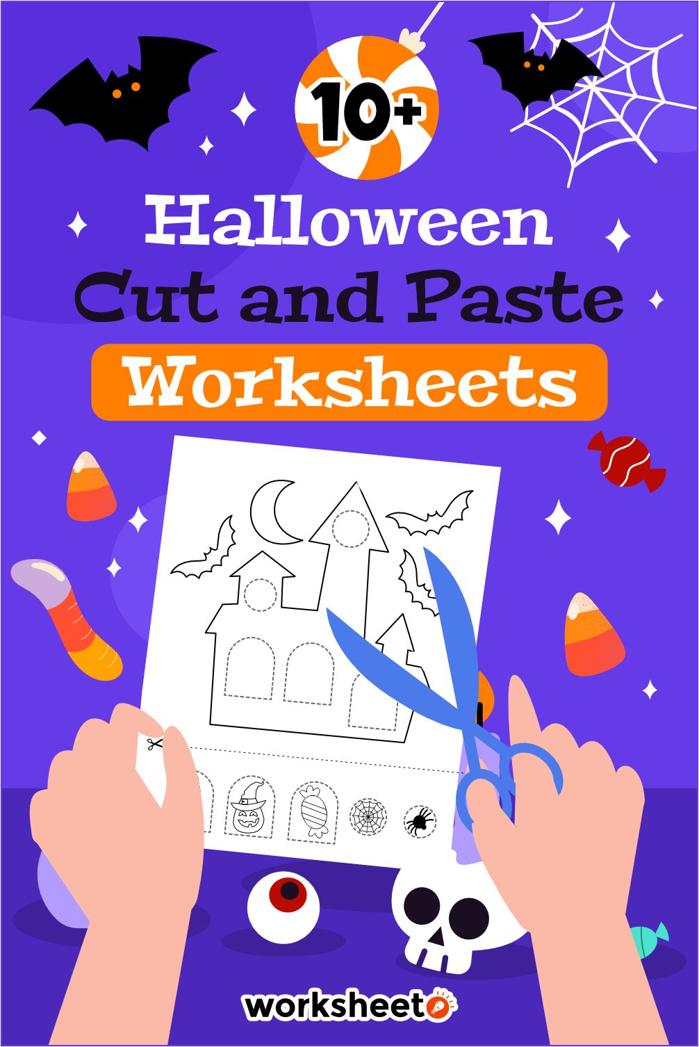 Halloween Cut and Paste Worksheets