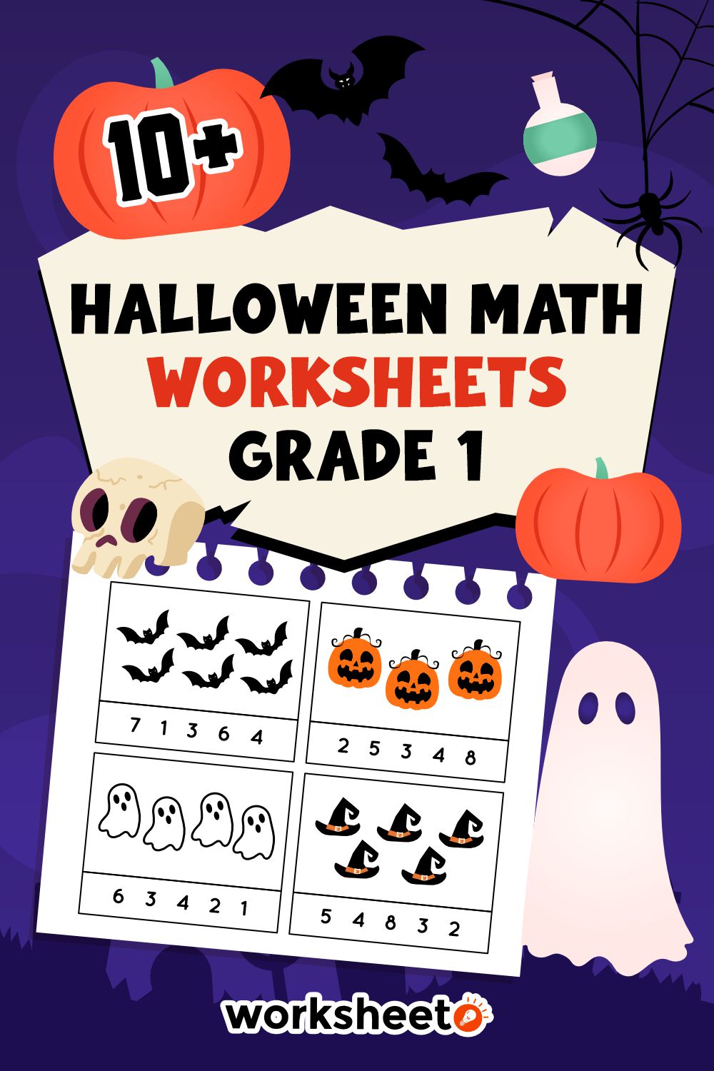 Halloween Math Worksheets Grade 1