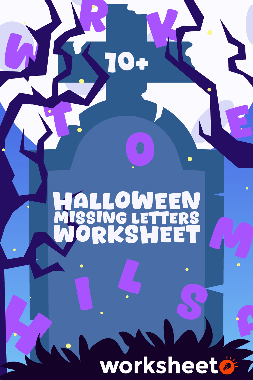 Halloween Missing Letters Worksheet